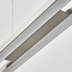 Suspension Tamizat Led Nickel Mat, 2 Lumieres, Changeur De Couleurs