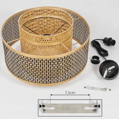 Suspension Tunga Noir, 1 Lumiere