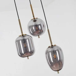 Suspension Verbania Laiton, 3 Lumieres
