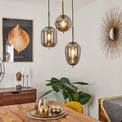 Suspension Verbania Laiton, 3 Lumieres