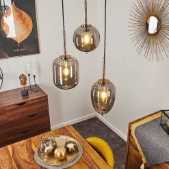 Suspension Verbania Laiton, 3 Lumieres