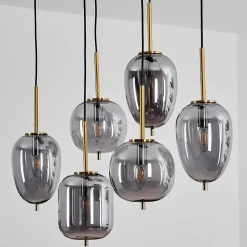 Suspension Verbania Noir, 6 Lumieres