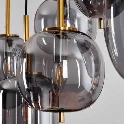 Suspension Verbania Noir, 6 Lumieres