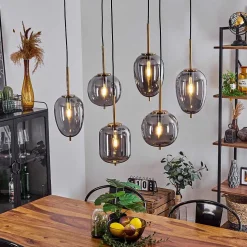 Suspension Verbania Noir, 6 Lumieres