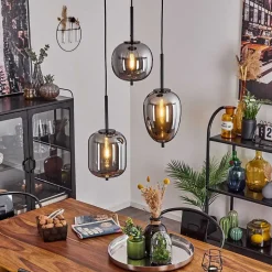 Suspension Verbania Noir, 3 Lumieres