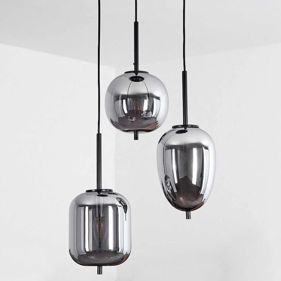 Suspension Verbania Noir, 3 Lumieres