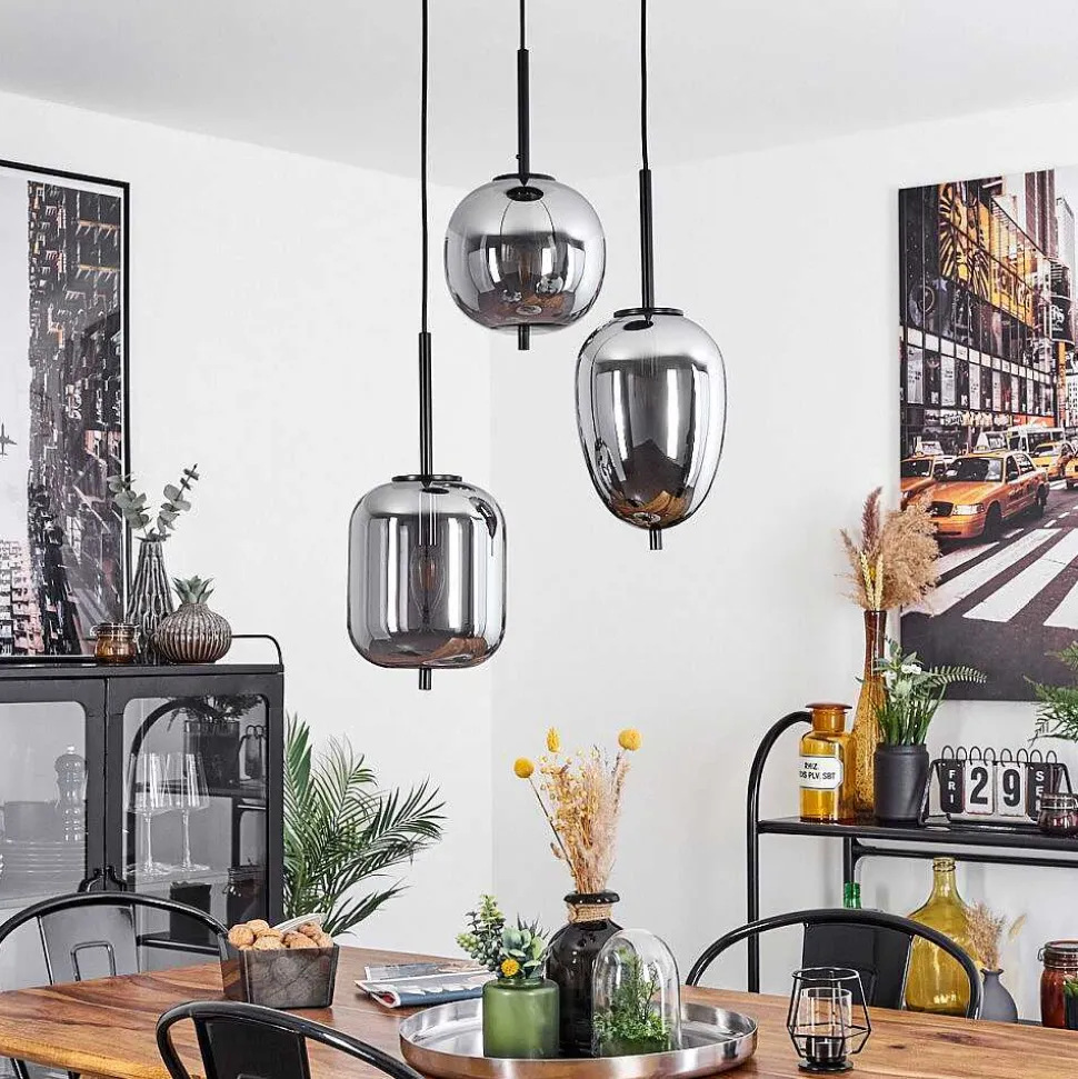 Suspension Verbania Noir, 3 Lumieres