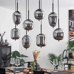 Suspension Verbania Noir, 8 Lumieres