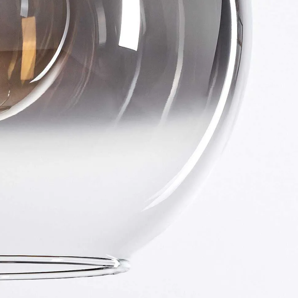 Suspension Verre 20 Cm, 25 Cm, 30Cm Koyoto Clair, Fume, 3 Lumieres