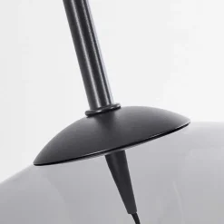 Suspension Verre 15 Cm, 20 Cm, 25 Cm, 30Cm Koyoto Chrome, Clair, Fume, 5 Lumieres