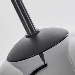 Suspension Verre 15 Cm Koyoto Clair, Fume, 4 Lumieres