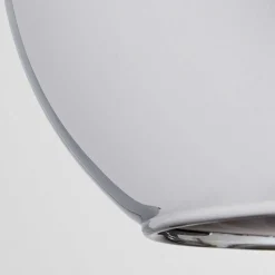 Suspension Verre 15 Cm Koyoto Chrome, Fume, 5 Lumieres