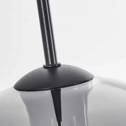 Suspension Verre 30 Cm Koyoto Clair, Fume, 4 Lumieres