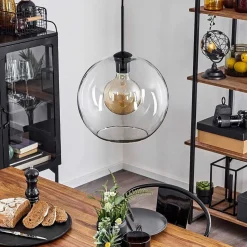 Suspension Verre 30 Cm Koyoto Clair, 1 Lumiere