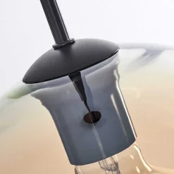 Suspension Verre 25 Cm Koyoto Ambre, 1 Lumiere