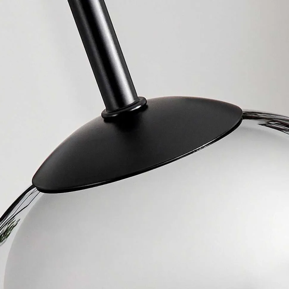 Suspension Verre 15Cm Vevino Chrome, Clair, Fume, 1 Lumiere