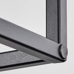 Suspension Victorine Chrome, Noir, 5 Lumieres