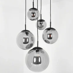 Suspension Voluntad Noir, 5 Lumieres