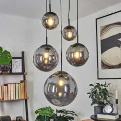 Suspension Voluntad Noir, 5 Lumieres