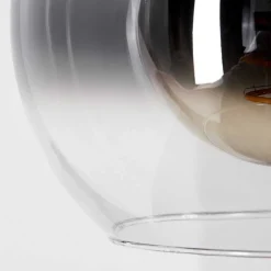 Suspension Vouhet Brun, Couleur Bois, Noir, 5 Lumieres