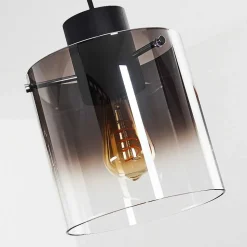 Suspension Wichit Noir, 3 Lumieres