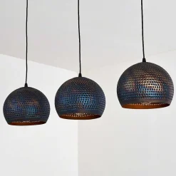 Suspension Wildervanksterdallen Noir, 3 Lumieres