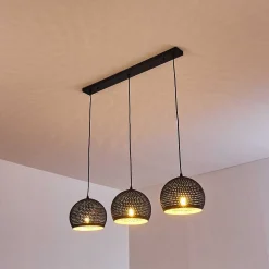 Suspension Wildervanksterdallen Noir, 3 Lumieres