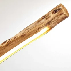 Suspension Winterthur Led Bois Clair, Noir, 1 Lumiere