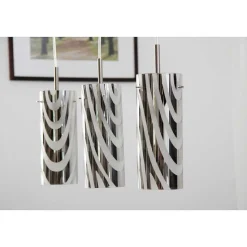 Suspension Wofi Collage Nickel Mat, 3 Lumieres