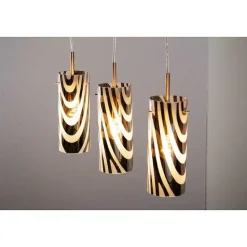 Suspension Wofi Collage Nickel Mat, 3 Lumieres