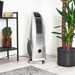 Ventilateur Benidorm Noir, Argente, Telecommandes