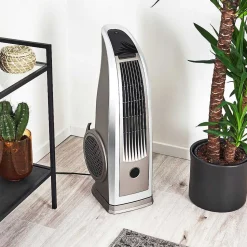 Ventilateur Benidorm Noir, Argente, Telecommandes