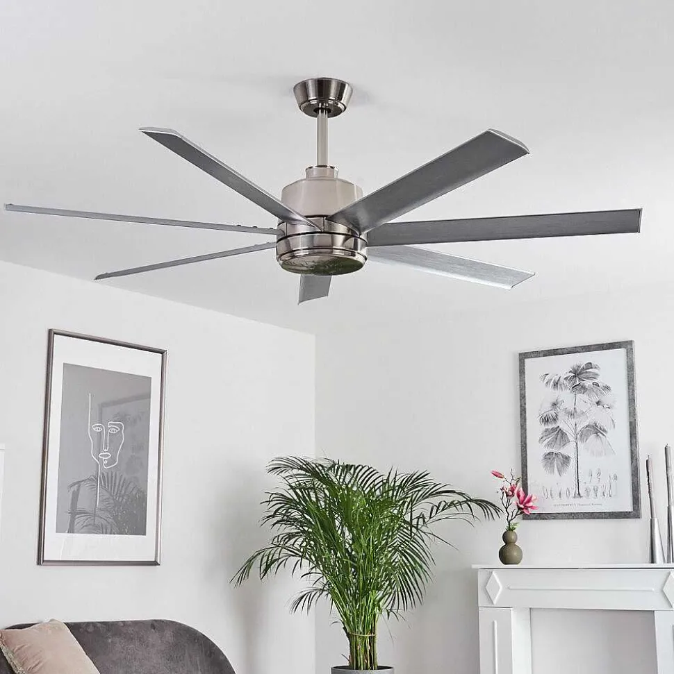 Ventilateur De Plafond Aargaard Acier Inoxydable, Telecommandes