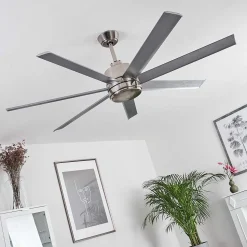 Ventilateur De Plafond Aargaard Acier Inoxydable, Telecommandes