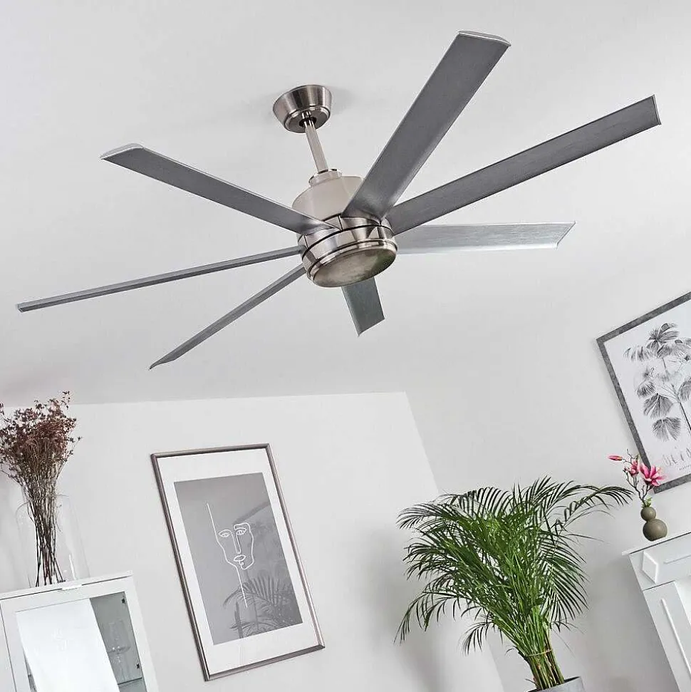 Ventilateur De Plafond Aargaard Acier Inoxydable, Telecommandes