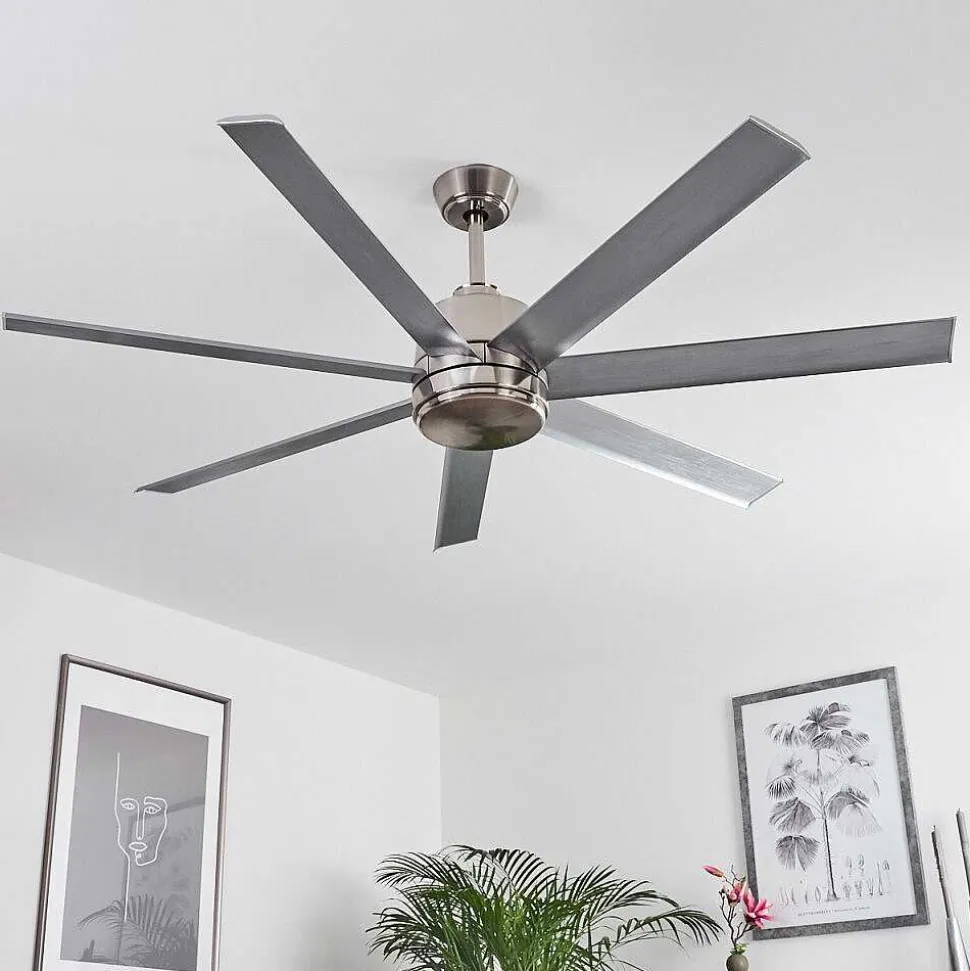 Ventilateur De Plafond Aargaard Acier Inoxydable, Telecommandes