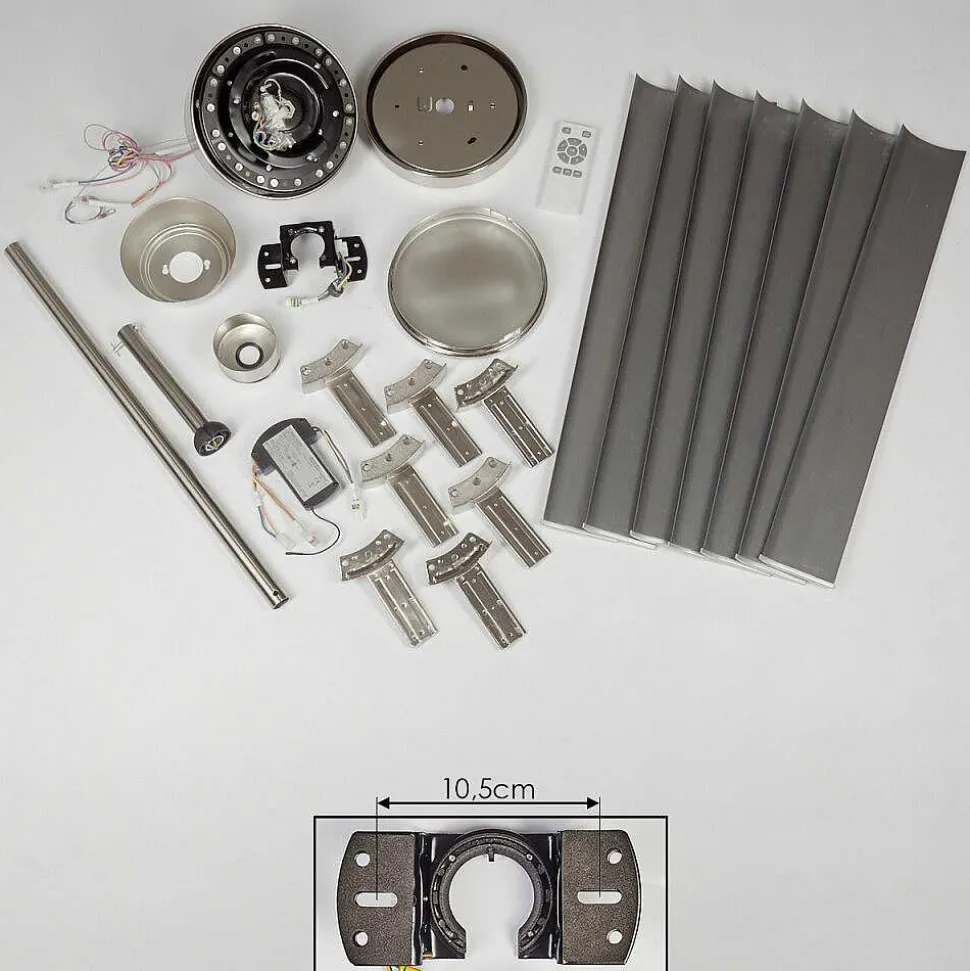 Ventilateur De Plafond Aargaard Acier Inoxydable, Telecommandes