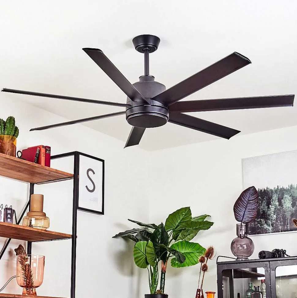 Ventilateur De Plafond Aargaard Noir, Telecommandes