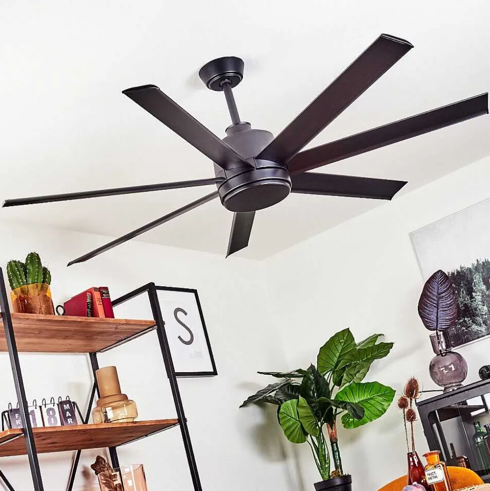 Ventilateur De Plafond Aargaard Noir, Telecommandes