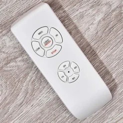 Ventilateur De Plafond Doha Led Brun, 1 Lumiere, Telecommandes