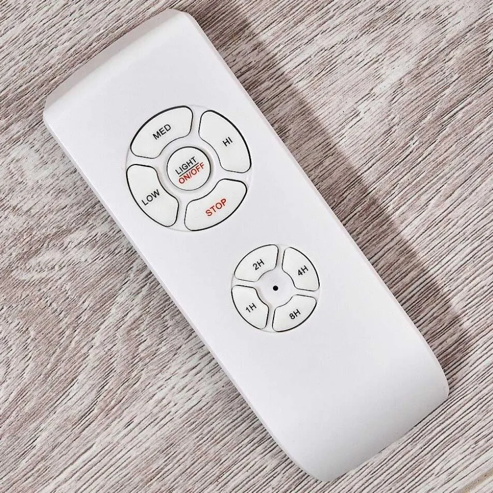 Ventilateur De Plafond Doha Led Brun, 1 Lumiere, Telecommandes