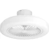 Ventilateur De Plafond Eglo Ortona Led Blanc, 3 Lumieres