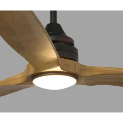 Ventilateur De Plafond Faro Barcelona Alo Led Noir, 1 Lumiere