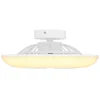 Ventilateur De Plafond Globo Laffee Led Blanc, 1 Lumiere