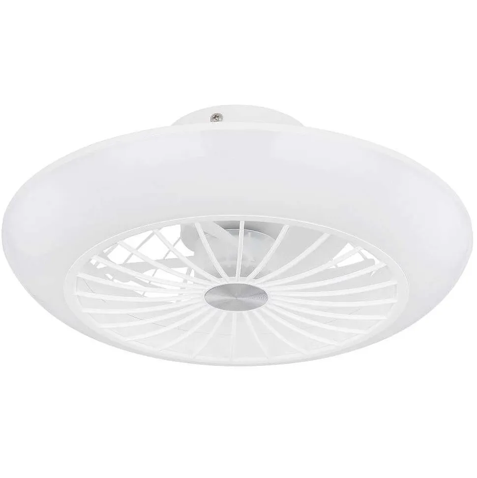 Ventilateur De Plafond Globo Laffee Led Blanc, 1 Lumiere