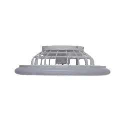 Ventilateur De Plafond Leuchten-Direkt Patrick Led Argente, 1 Lumiere, Telecommandes, Changeur De Couleurs