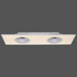 Ventilateur De Plafond Leuchten Direkt Flar-Air Led Blanc, 1 Lumiere, Telecommandes