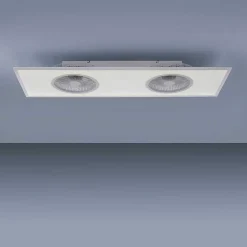 Ventilateur De Plafond Leuchten Direkt Flar-Air Led Blanc, 1 Lumiere, Telecommandes