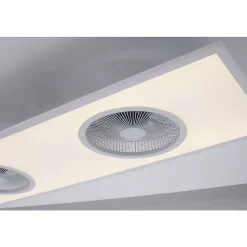 Ventilateur De Plafond Leuchten Direkt Flar-Air Led Blanc, 1 Lumiere, Telecommandes
