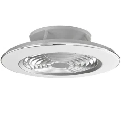 Ventilateur De Plafond Mantra Alisio Led Chrome, Gris, 1 Lumiere, Telecommandes
